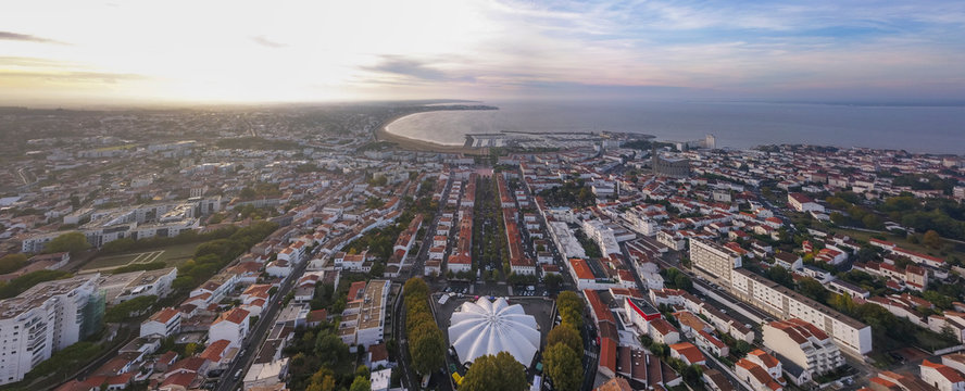 Aerial view Royan in France, department Charente Maritime