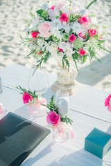 Wedding ceremony on the Phuket Thailand beach.