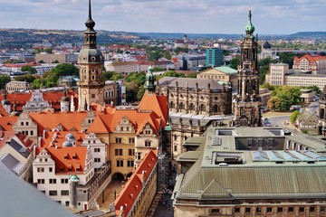Dresden, Blick von der Kuppel der Frauenkirche