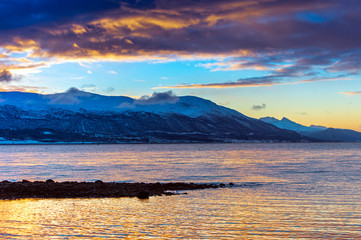 decline over the city of Tromso