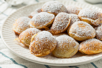 Homemade Dutch Poffertjes Pancakes