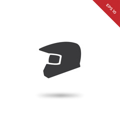 Motorbike helmet vector icon