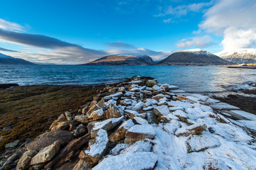 Coast of the Norwegian Sea.Tromso