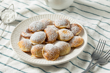 Homemade Dutch Poffertjes Pancakes