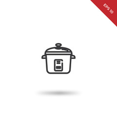 Rice cooker vector icon
