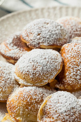 Homemade Dutch Poffertjes Pancakes