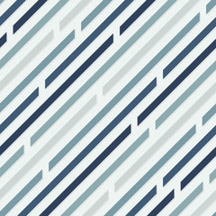 Seamless pattern. Diagonal lines with spaces. Cold colors.