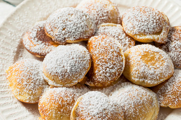 Homemade Dutch Poffertjes Pancakes