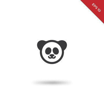 Panda bear vector icon