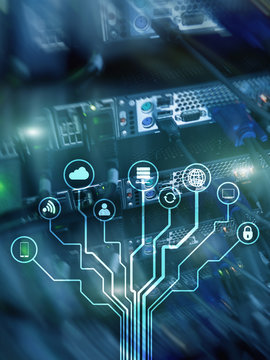 IOT, Internet of things, telecommunication concept.