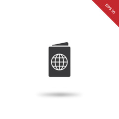 Passport vector icon