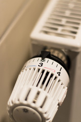 Thermostat von Heizung auf 3 medium warm