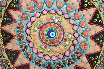 strange evil eye bead