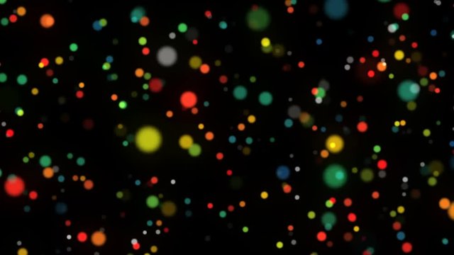 New year night party bokeh light motion background