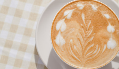 Cappuccino close up.