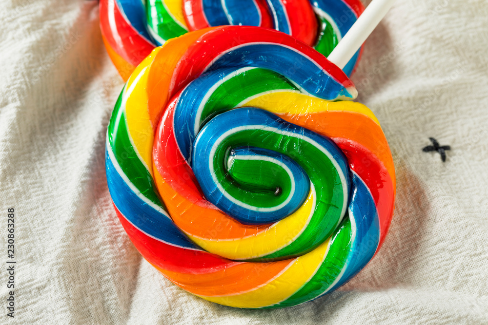 Sticker Sweet Multi Colored Lollipops