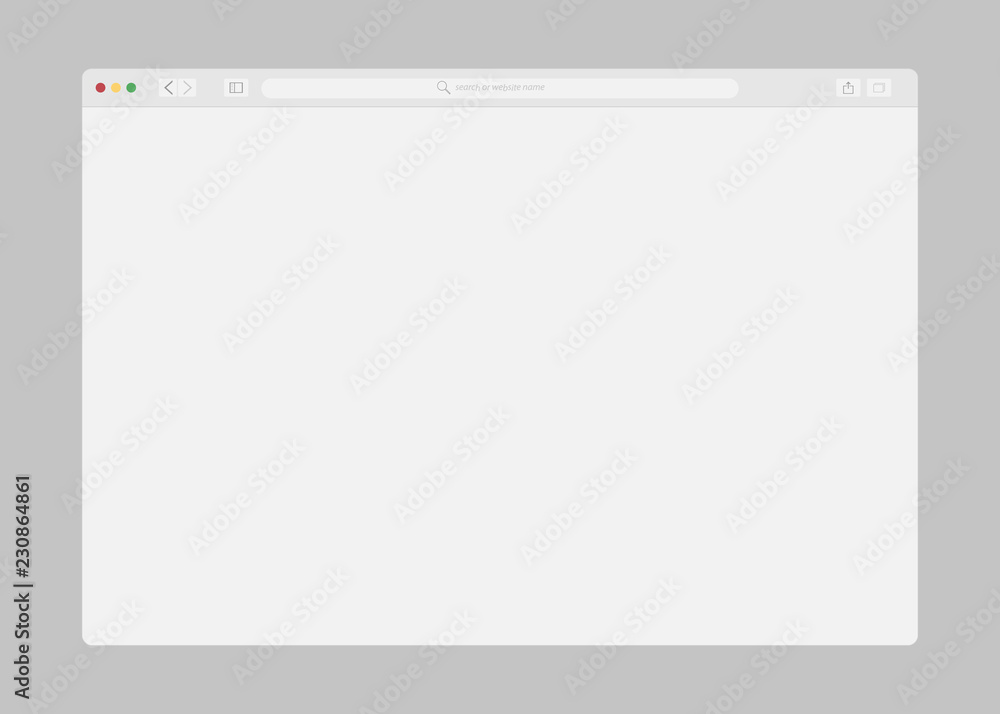 Poster simple browser window, flat vector. browser window flat vector icon window internet browser. simple,