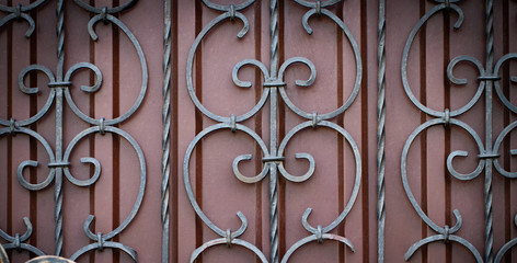 beautiful decorative metal elements forged wrought iron gates