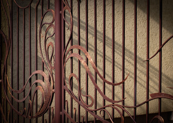 beautiful decorative metal elements forged wrought iron gates