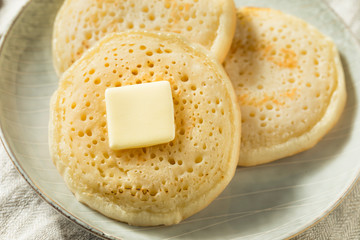 Homemade Grilled British Crumpets