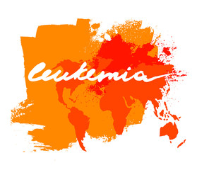 Leukemia lettering image