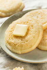 Homemade Grilled British Crumpets