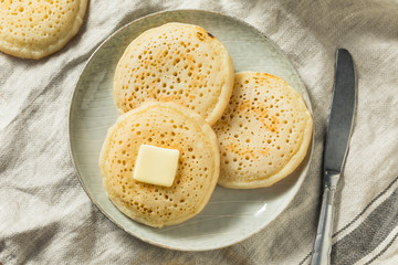 Homemade Grilled British Crumpets