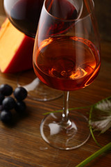 Two Wine glasses close-up