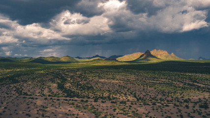 desert landscape aerial