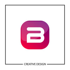 Initial Letter B Logo Template Design Vector Illustration