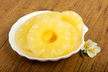 Canned pineapple
