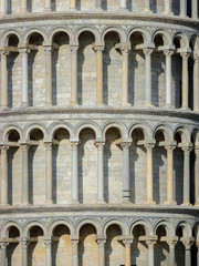 Fototapeta na wymiar Torre de Pisa en detalle, Pisa