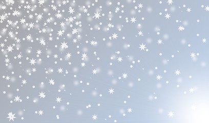 abstract winter background with snowflakes