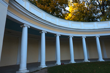 Colonnade Moon or Echo in the Alexandria Park. Bila Tserkva, Kyiv region of Ukraine.