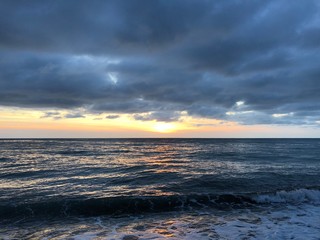 Obraz premium sunset over the sea