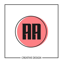 Initial Letter AA Logo Template Design Vector Illustration