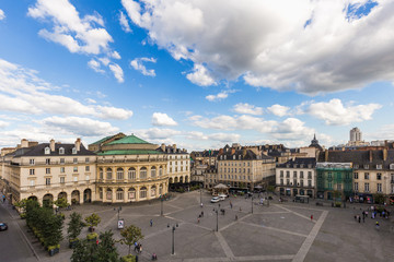 Opéra de la ville de Rennes , place de l'hotel de ville, Bretagne