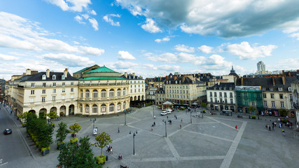 Opéra de la ville de Rennes , place de l'hotel de ville, Bretagne