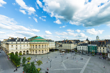 Opéra de la ville de Rennes , place de l'hotel de ville, Bretagne