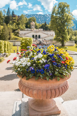 Beautiful view near castle Linderhof-Bavaria-Germany