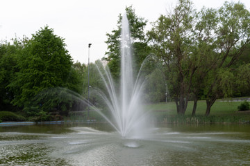 Naklejka premium City fountain