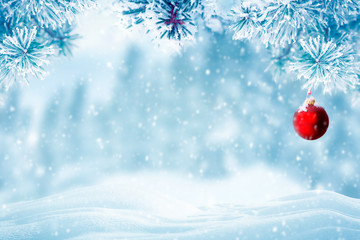 winter background with snowflakes, Christmas background with heavy snowfall, snowflakes in the sky