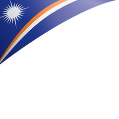 Marshall Islands flag, vector illustration on a white background