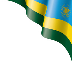 Rwanda flag, vector illustration on a white background