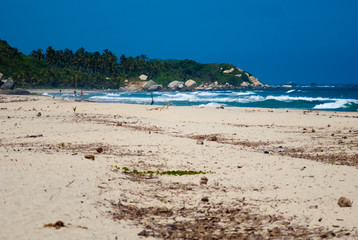 Seaside in Tayrona National Park, Colombia 