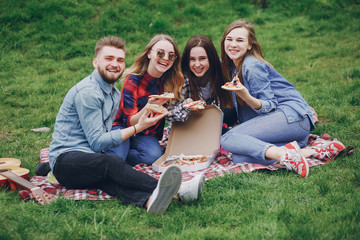 Friends on a picnic