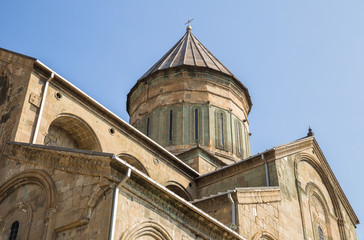 Obraz premium Fragment of ancient Svetitskhoveli Orthodox Cathedral, Mtskheta, Georgia