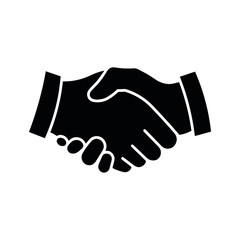 Icon of a handshake. Vector illustration EPS10