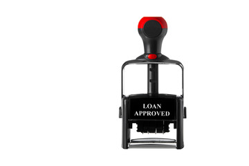 bank stamp labeled loan approved