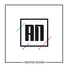 Initial Letter AN Logo Template Design Vector Illustration
